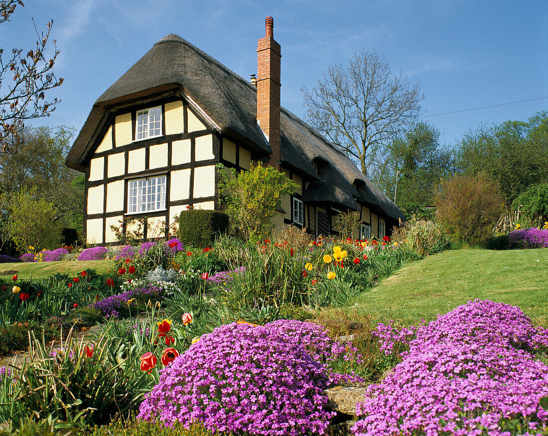 Cottages, Eastnor, Hereford & Worcester, UK, England