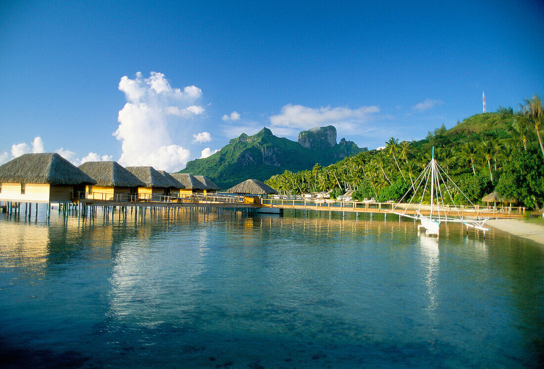 Overwater Bungalows, Hotel Bora Bora, Bora Bora, Society Islands