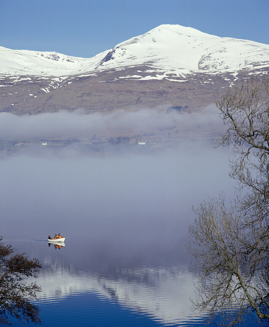 Winter Scene, Loch Tay, Central, UK, Scotland