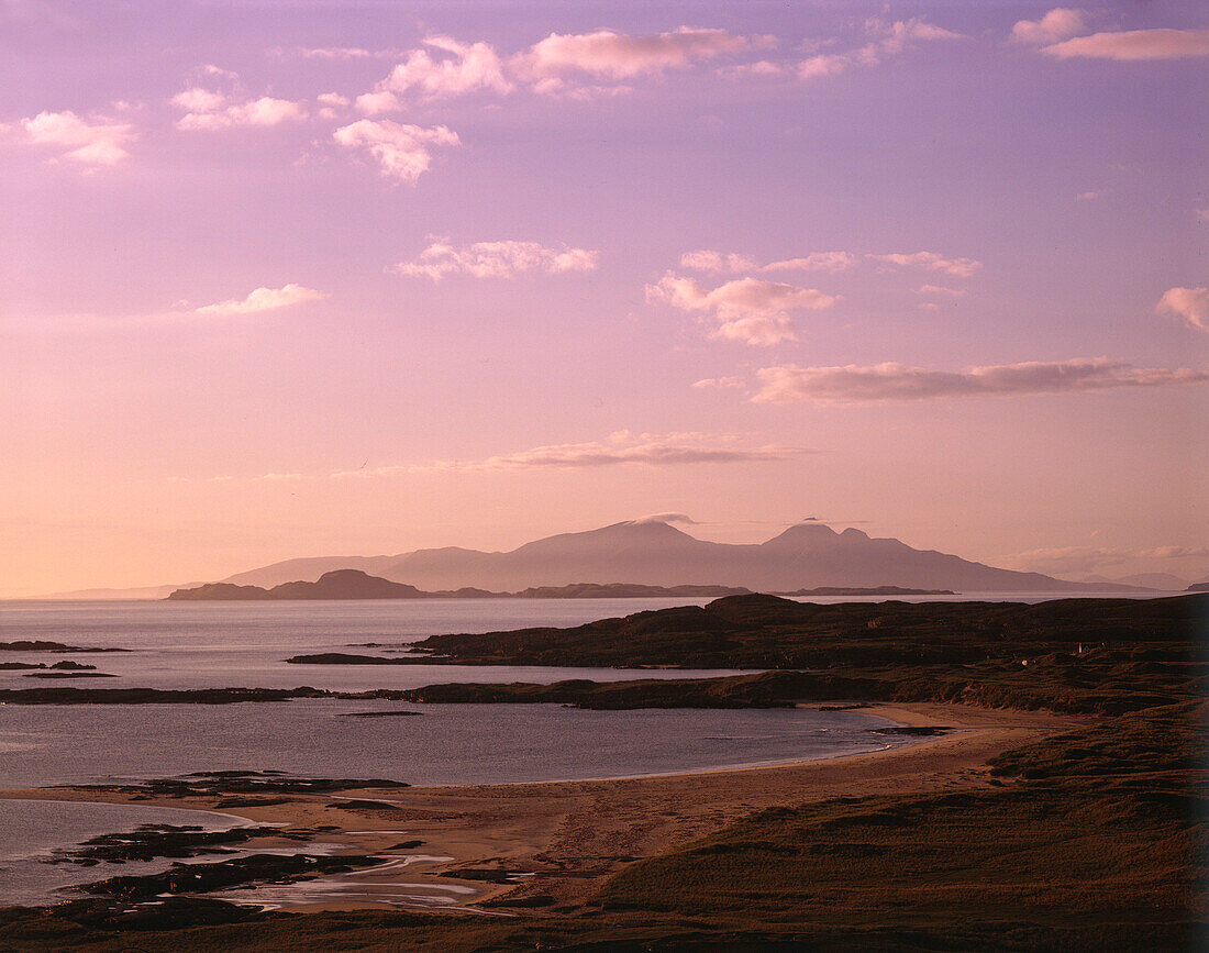 Island of Rhum View, Ardnamurchan, Highland, UK, Scotland