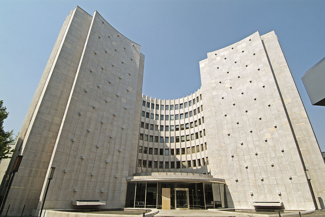 Headquarters of Gerling Enterprises, Entrance, Cologne, Rhineland, North Rhine-Westphalia, Germany