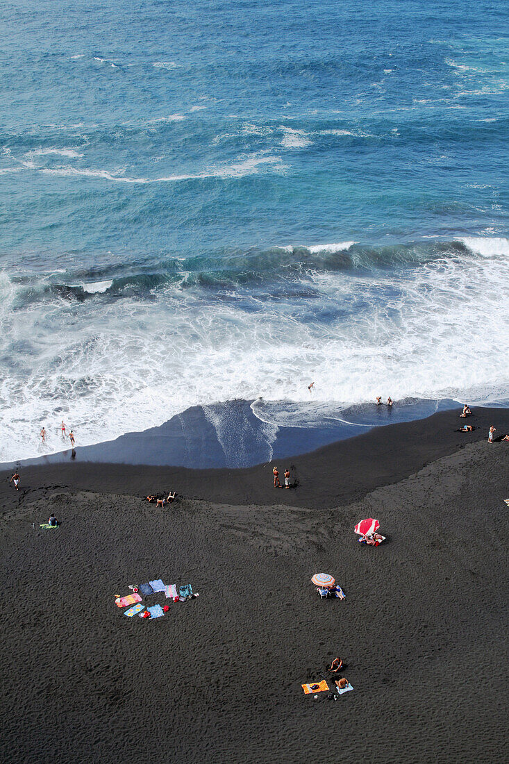 Beach, Puerto de la Cruz, Tenerife. Canary Islands, Spain