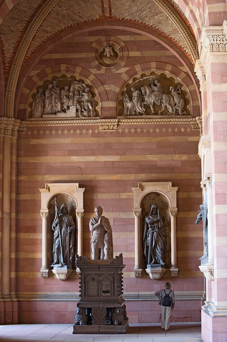 Entrance hall of the Cathedral, Speyer, Rhineland-Palatinate, Germany