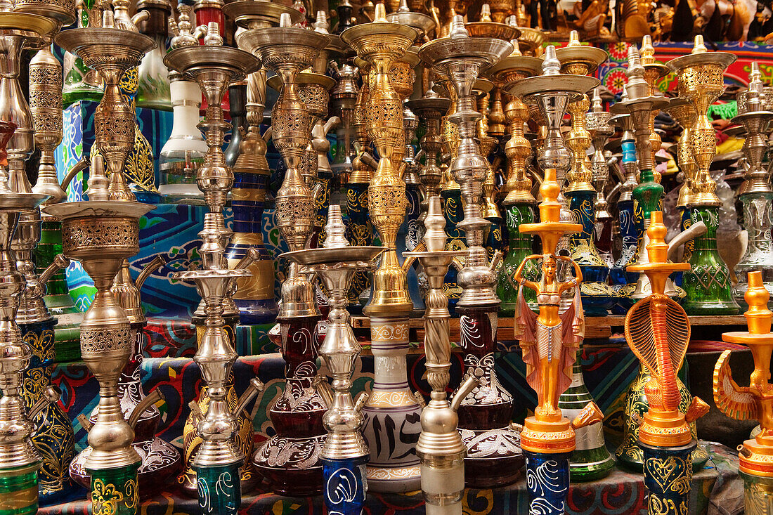 Shishas at Baazar Khan Al-Khalili, Cairo, Egypt, Africa