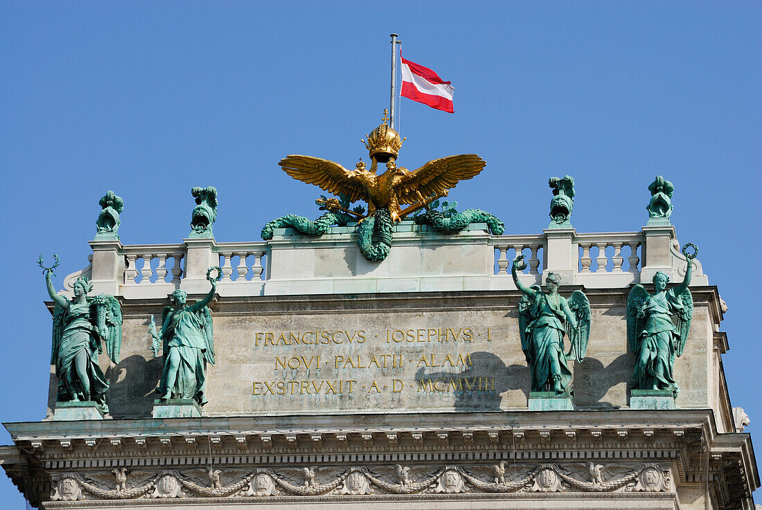Detail der Hofburg, Wien, Österreich