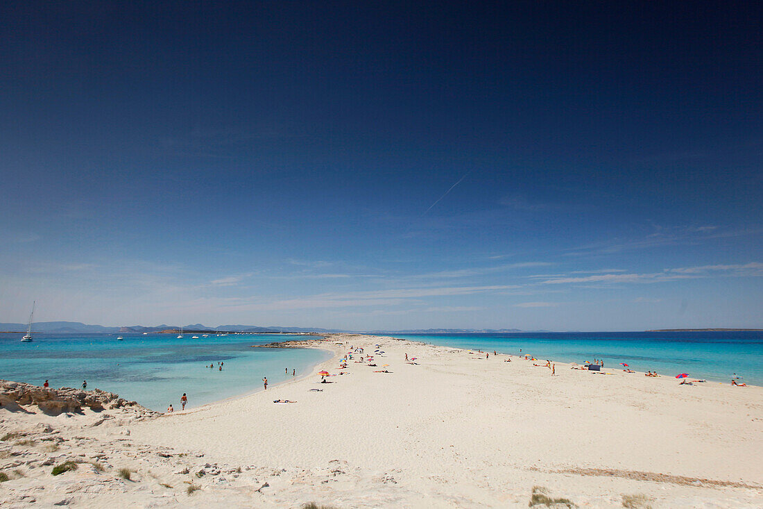 Les Illetes und Llevant beach, Formentera, Balearic Islands, Spain