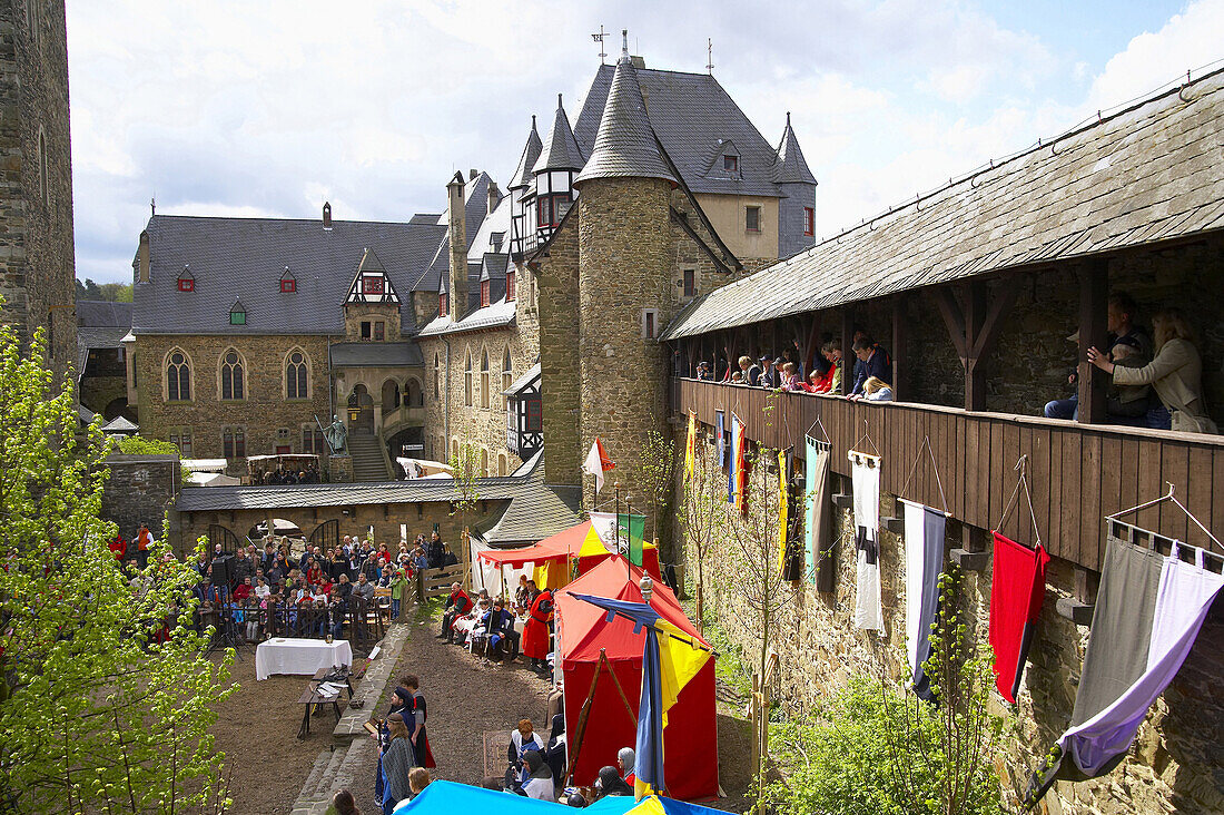 Knights festival, Schloss Burg, Solingen, North Rhine-Westphalia, Germany