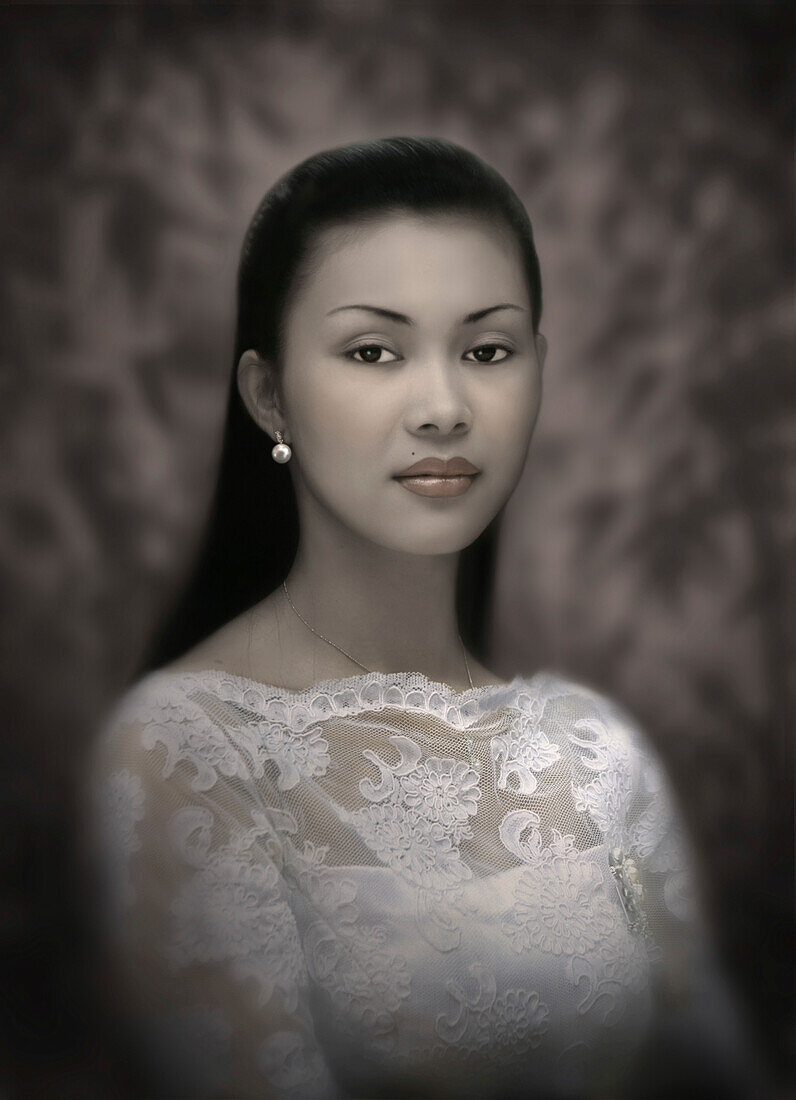Portrait einer jungen Frau, Manila, Philippinen, Asien