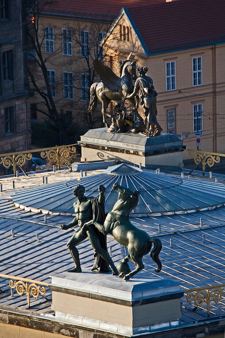 Statues, Altes Museum, Karl Friedrich Schinkel, Museum Island, Berlin, Germany
