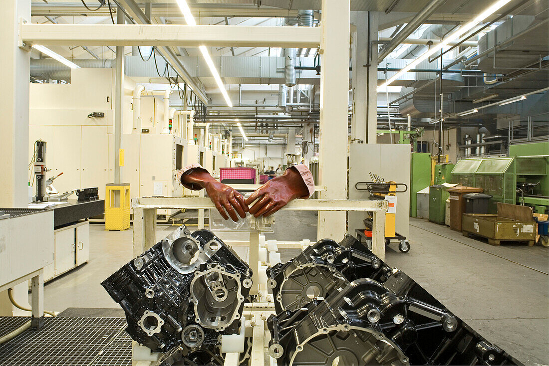 Motorcycle production line BMW Spandau Berlin, Germany