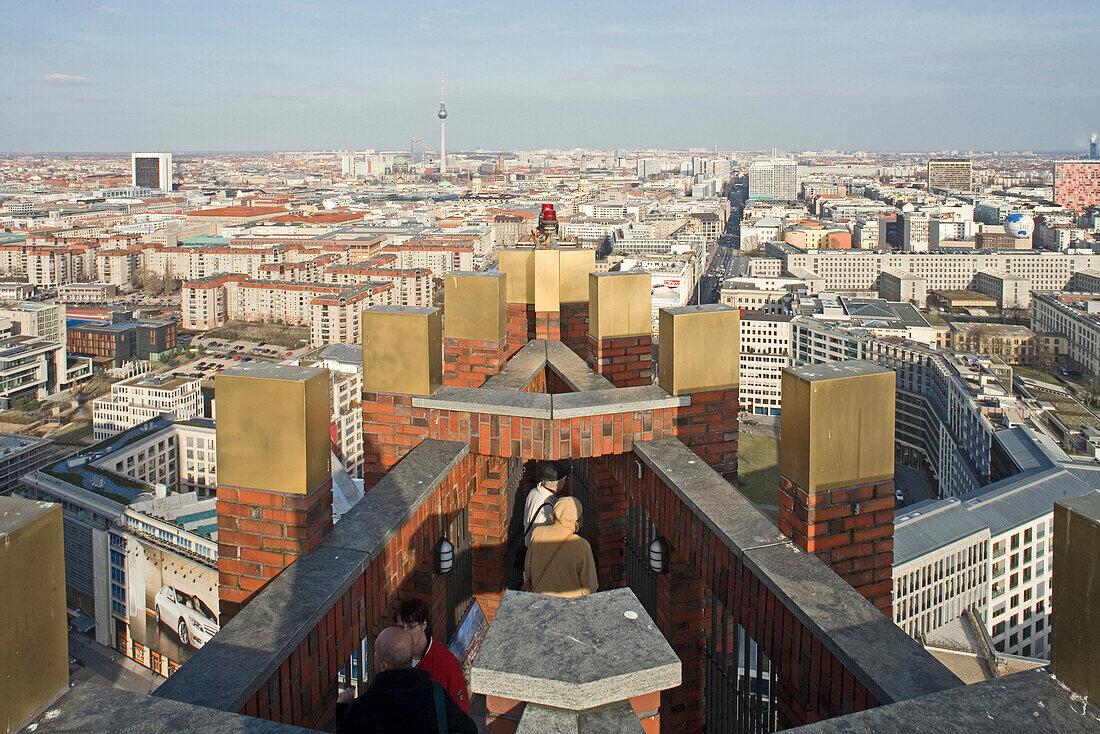 Potsdamer Platz, Blick vom Kollhoff-Tower, Daimler Tower am Potsdamer Platz, Leipziger Straße