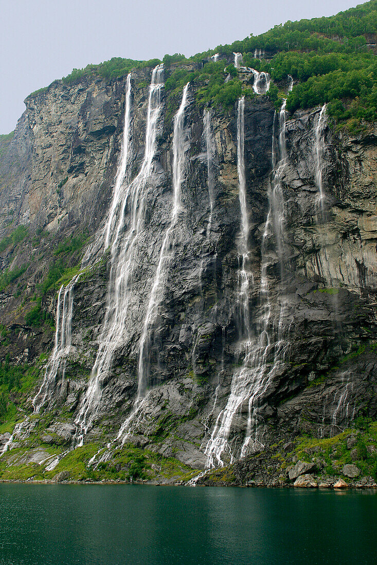 Seven Sisters waterfall, Geiranger, More Og Romsdal, Norway