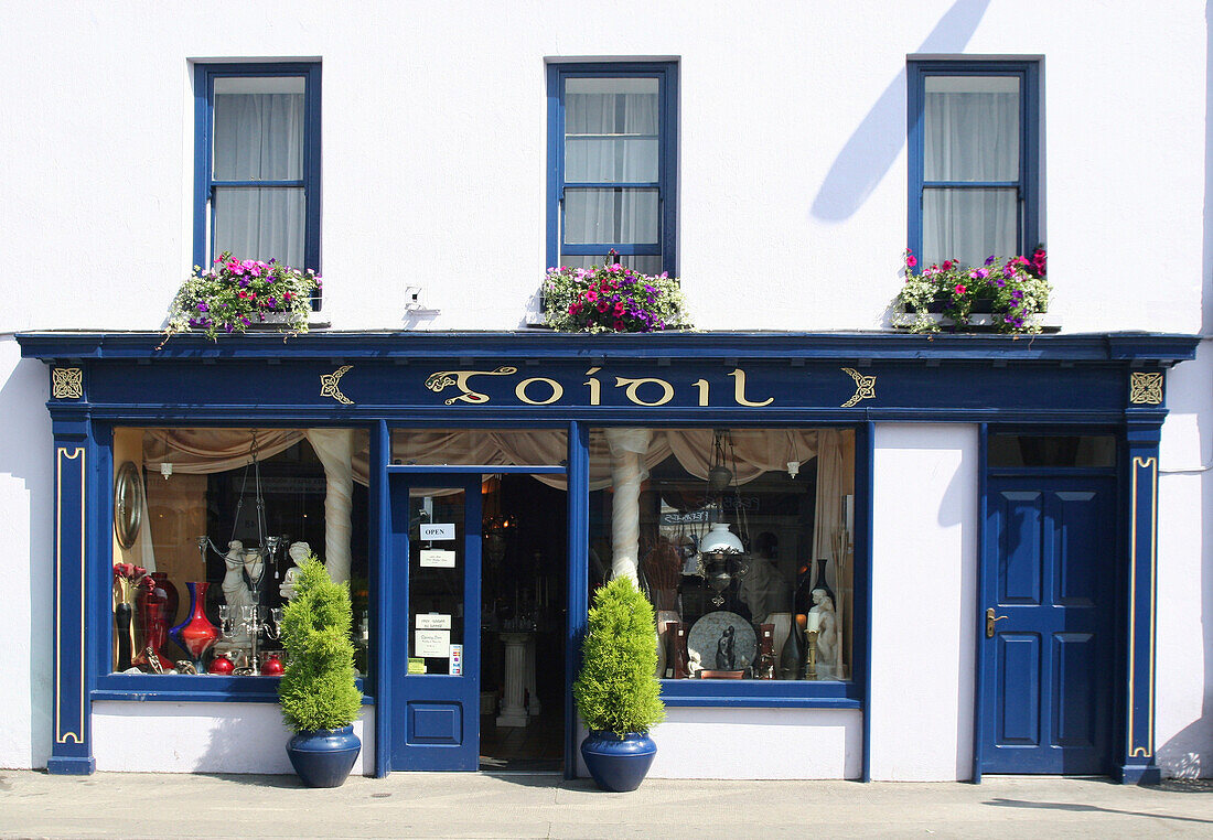 Attractive shopfront, Toidil shop, Skull, County Cork, Ireland