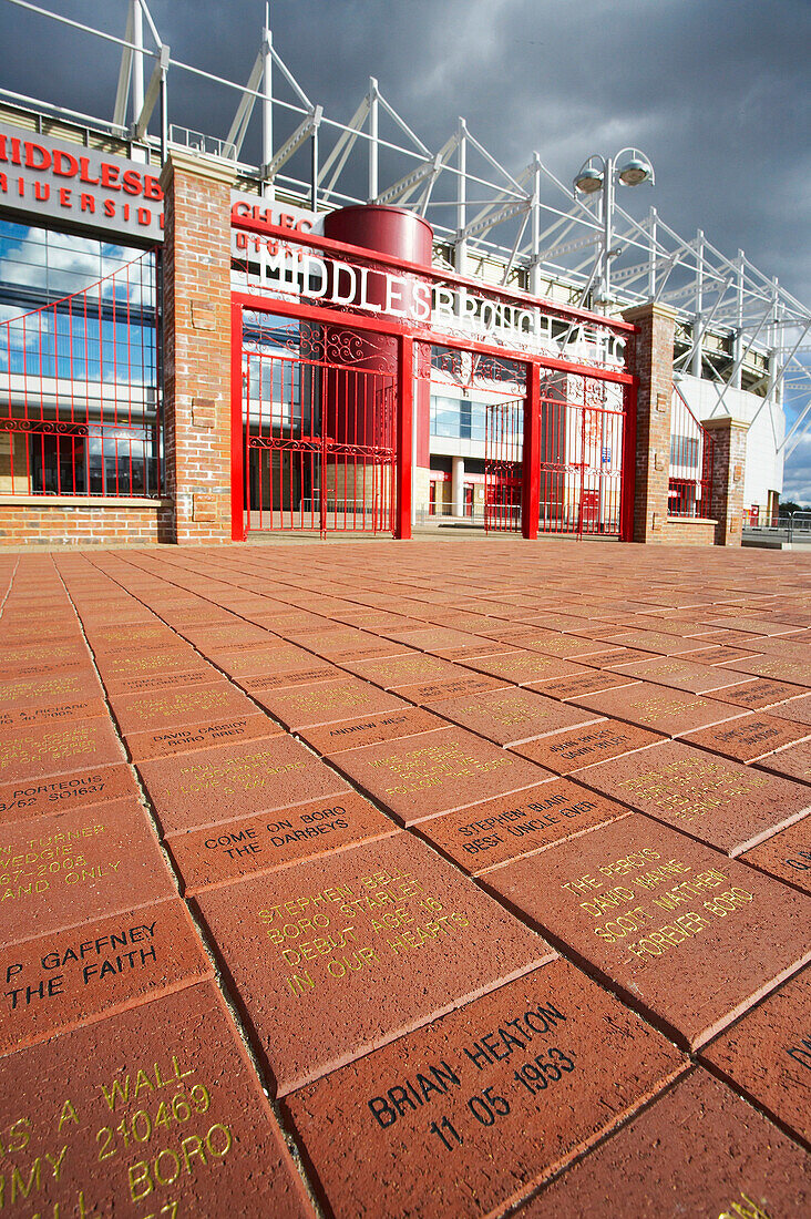 Middlesbrough Football Ground, Riverside Stadium, Middlesbrough, Yorkshire, UK, England