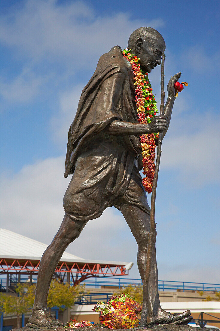 Statue of Mahatma Gandhi, San Francisco, California, USA