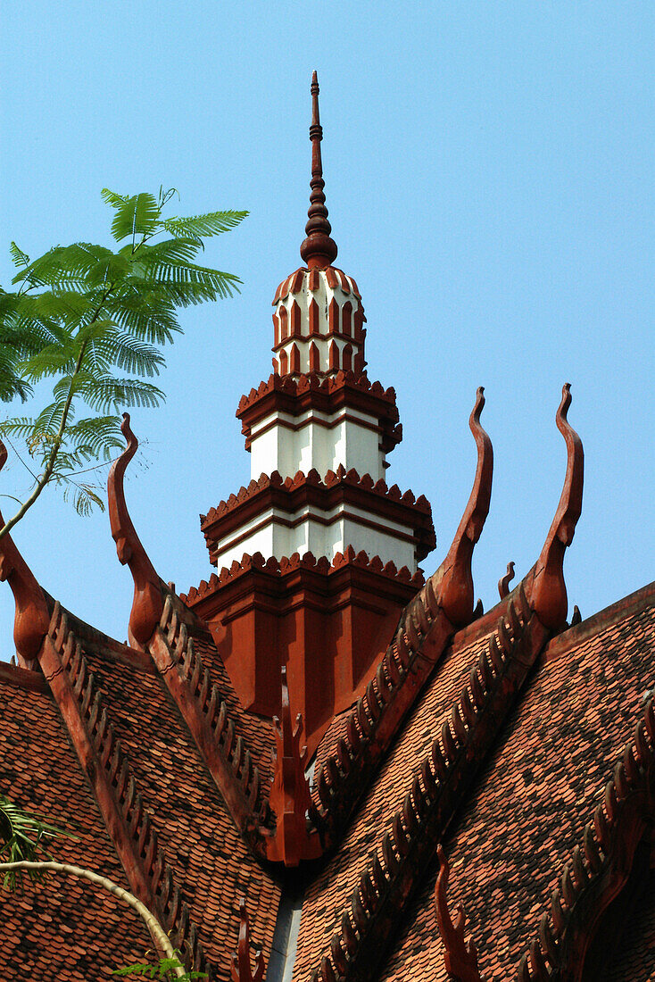 Royal Palace, roof details, Phnom Penh City, Cambodia