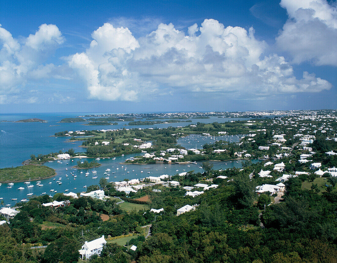 View from Gibbs Hill Lighthouse, Gibbs Hill, Bermuda