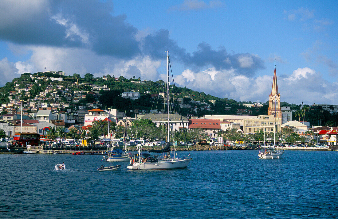 Harbour & Town View, Fort De France, Martinique, Caribbean