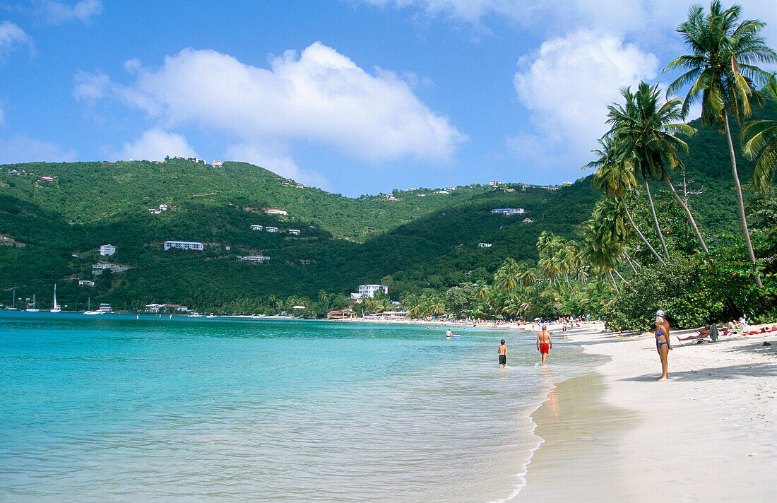 Beach Scene, Cane Garden Bay, Tortola, Caribbean