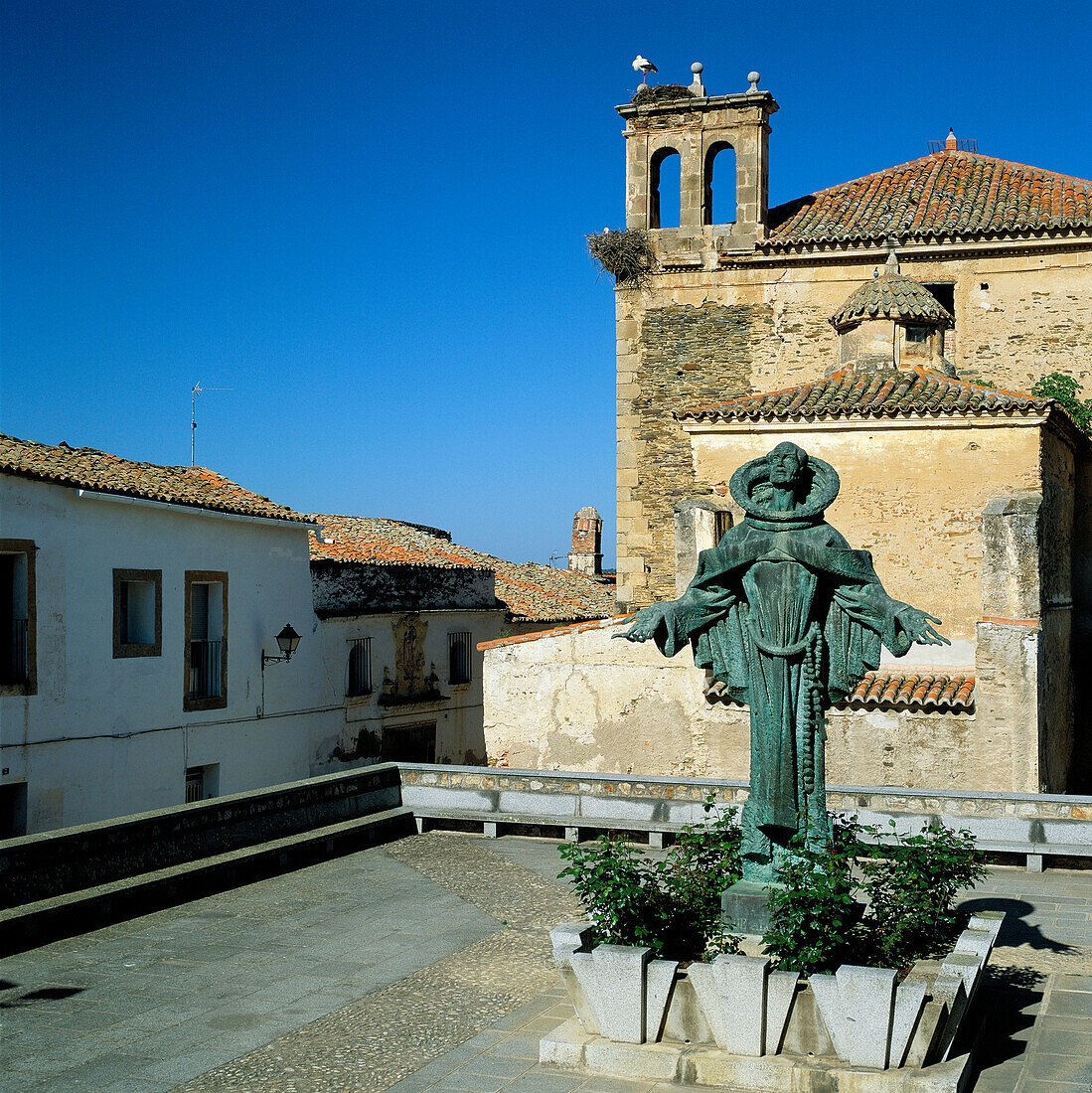 Plaza De Santa Maria De Almocovar, Alcantara, Extremadura, Spain