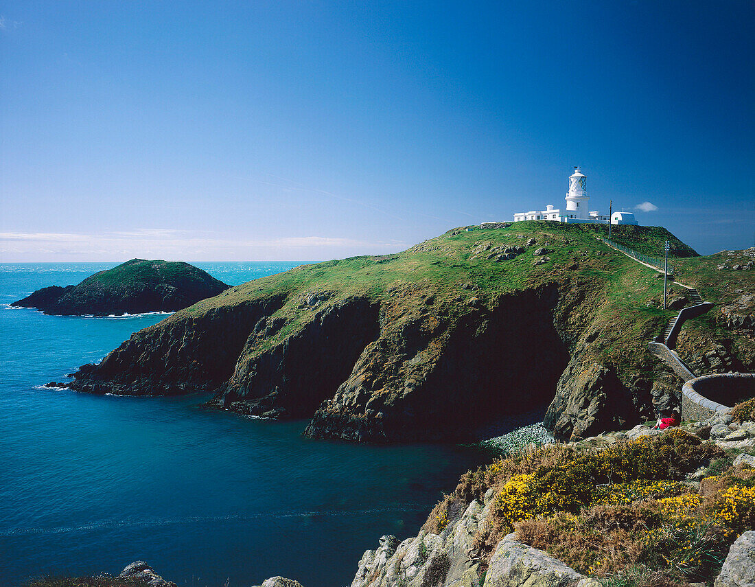 The Lighthouse, Strumble Head, Pembrokeshire, UK, Wales