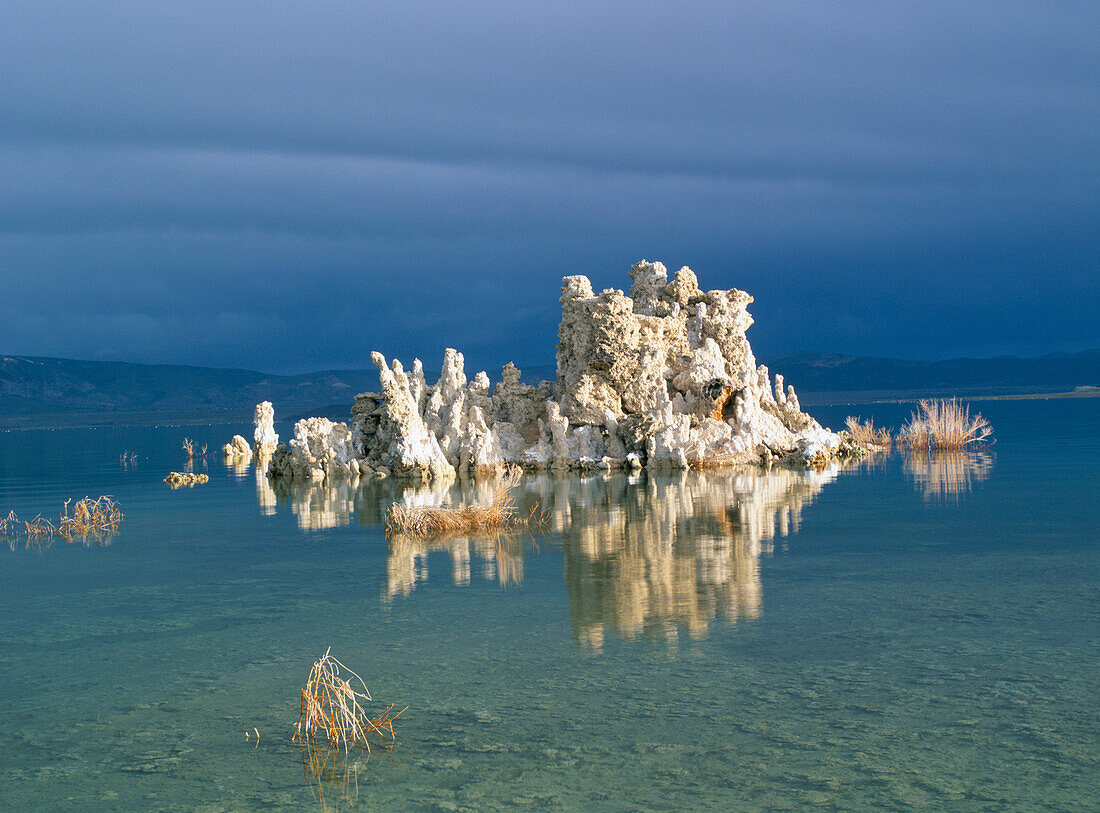 View of Rock Formation, Mono Lake, California, Usa