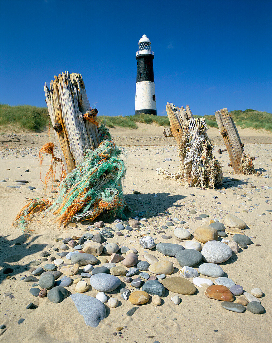 Lighthouse, Spurn Point, Yorkshire, UK, England