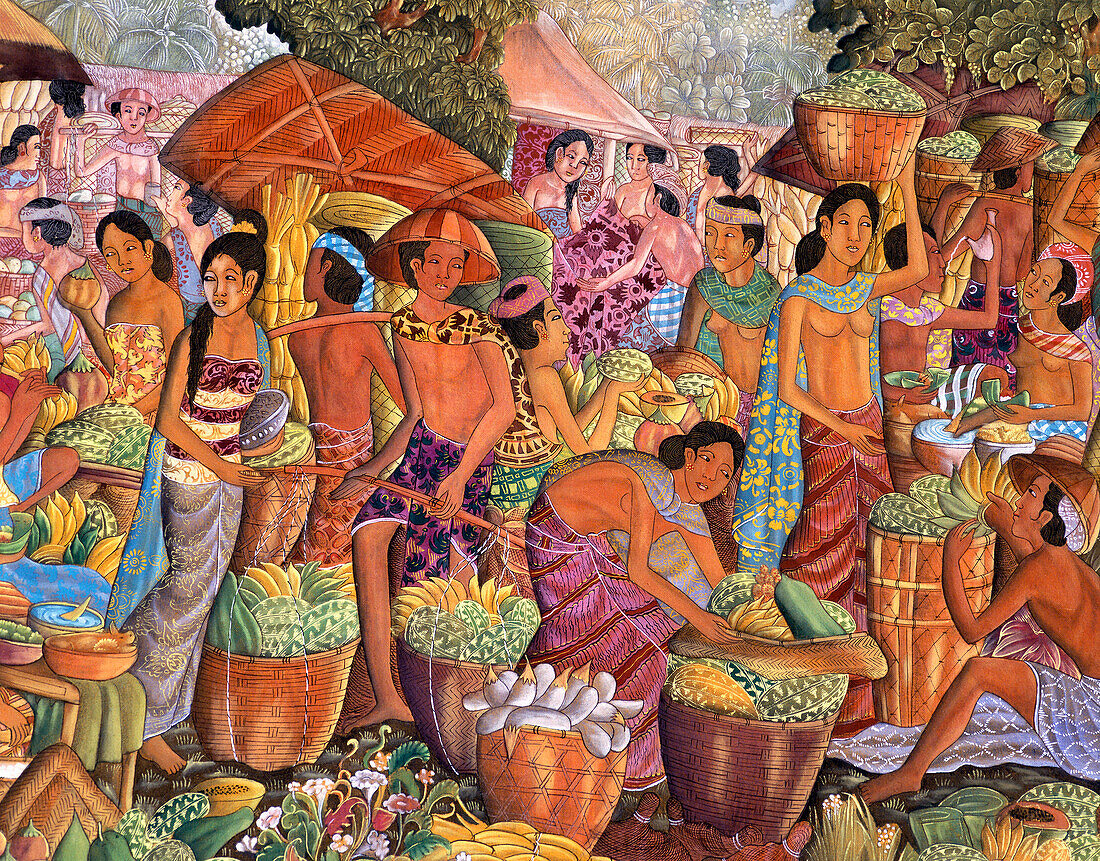 Balinese Painting, General, Bali, Indonesia