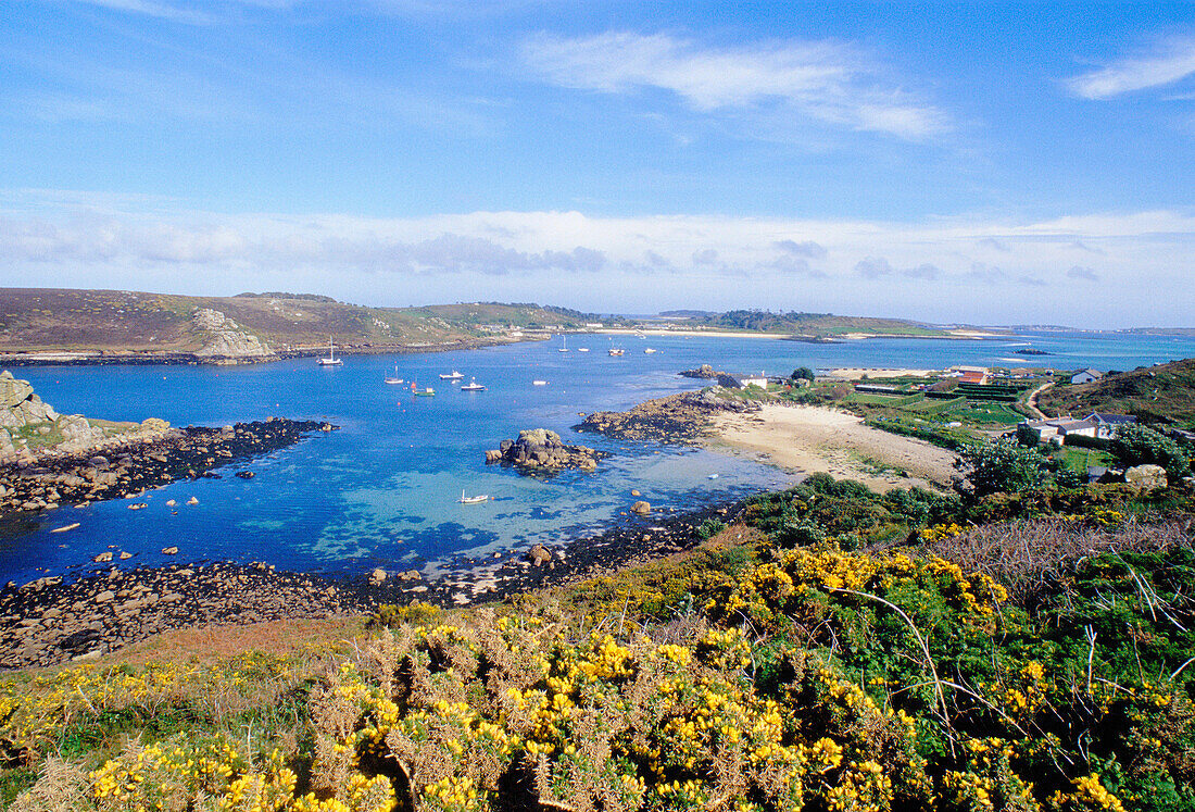 Coastal View, Brymer, Scilly Isles, UK, England