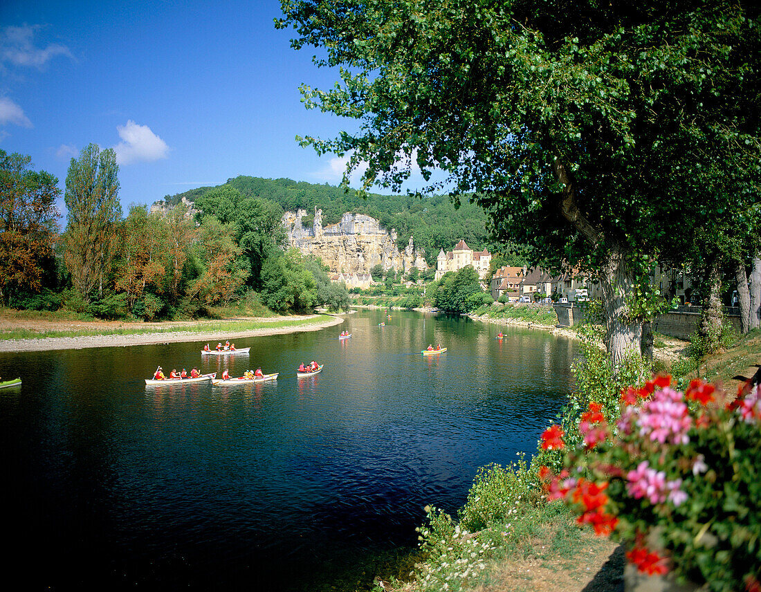 River Scene, La Roque-Gageac, The Dordogne, France