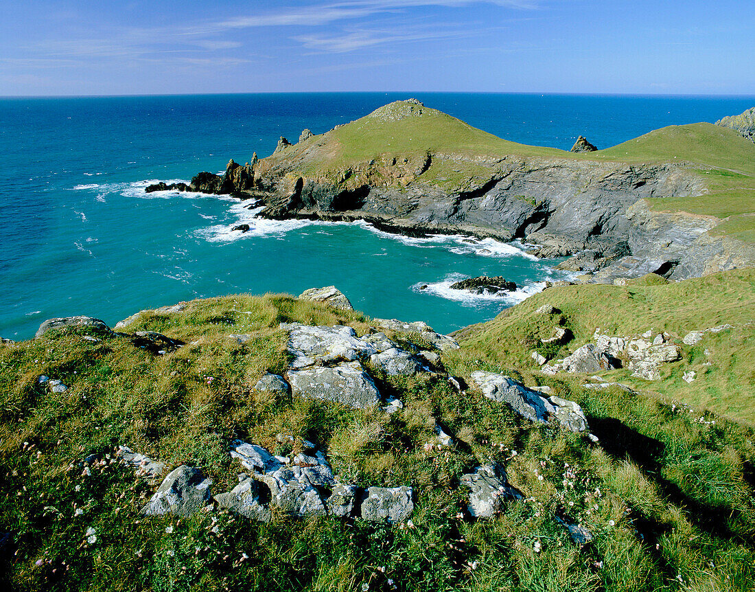 The Rumps, Pentire Head (Nr. Polzeath), Cornwall, UK, England