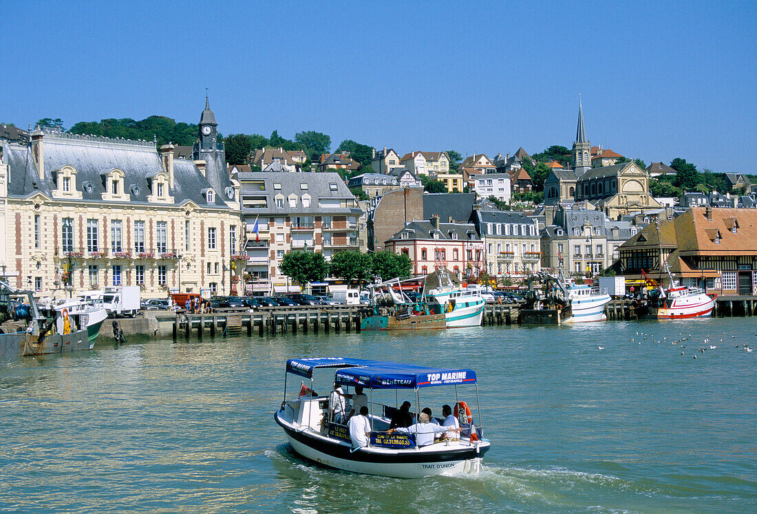 Harbour and Town, Trouville, Normandy, France