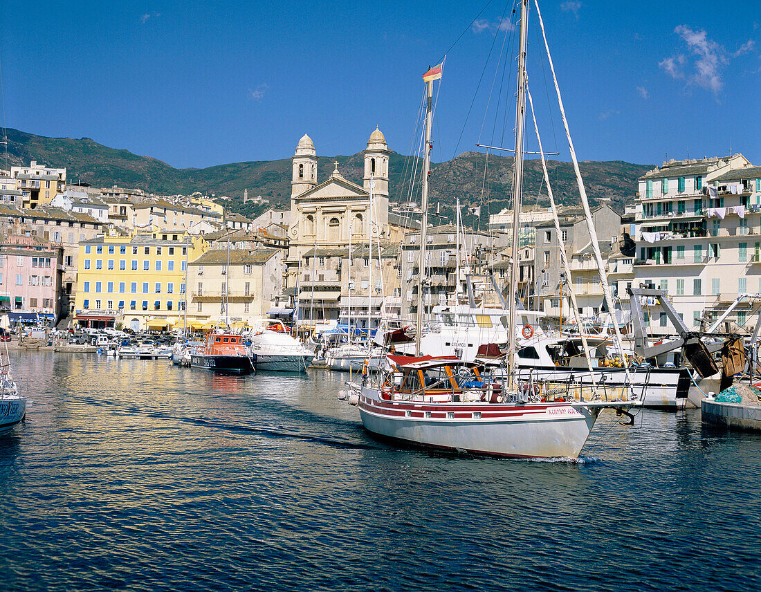 Harbour Scene, Bastia, Corsica, France