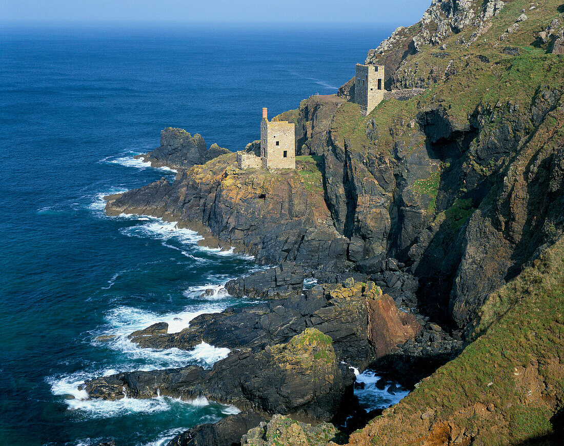 Botallack Tin Mines, West Penwith, Cornwall, UK, England