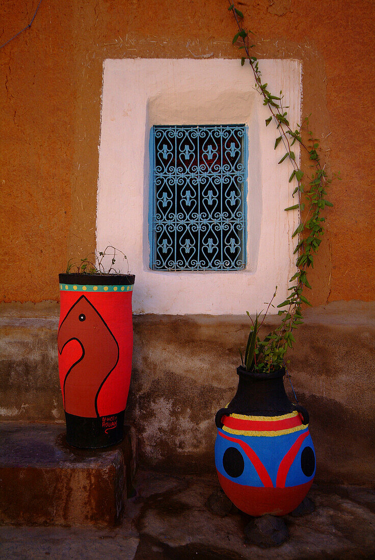 Colourful pots, Ouarzazate, near, Morocco
