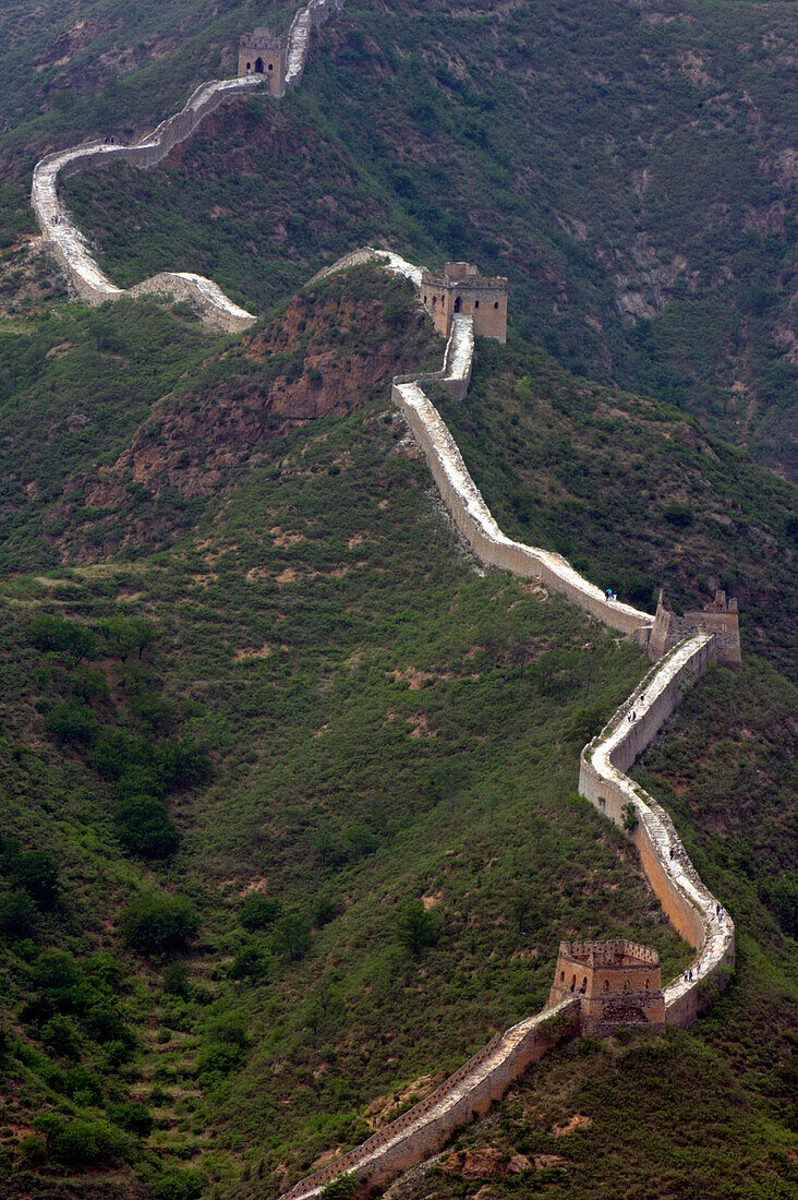 Aerial view of the Great Wall, Simatai, China