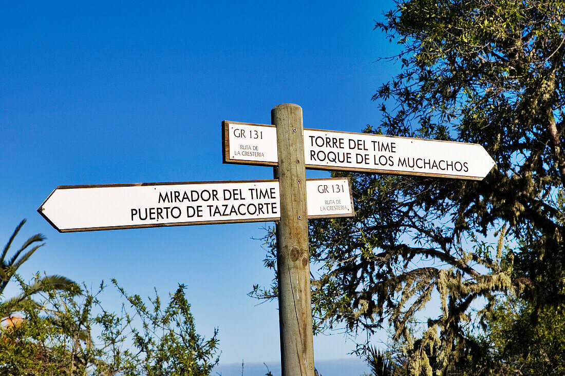 Signpost, General, La Palma, Canary Islands