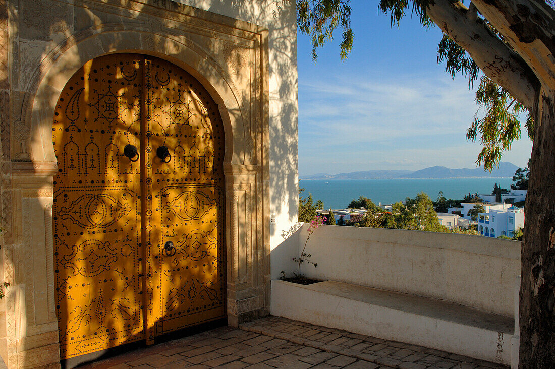 Gateway of the Centre of Arab and Mediterranean Music, Sidi Bou Said, Tunis, Tunisia
