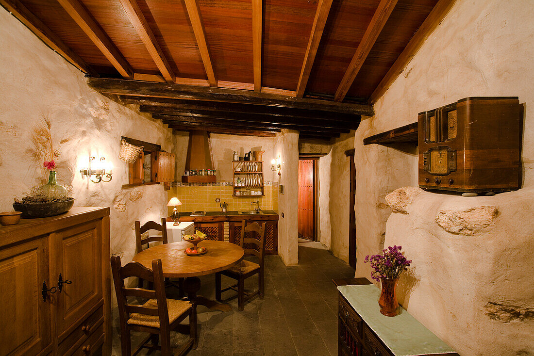 Interior view of a holiday home, Casa Rural Tamasite, Tuineje, Fuerteventura, Canary Islands, Spain, Europe