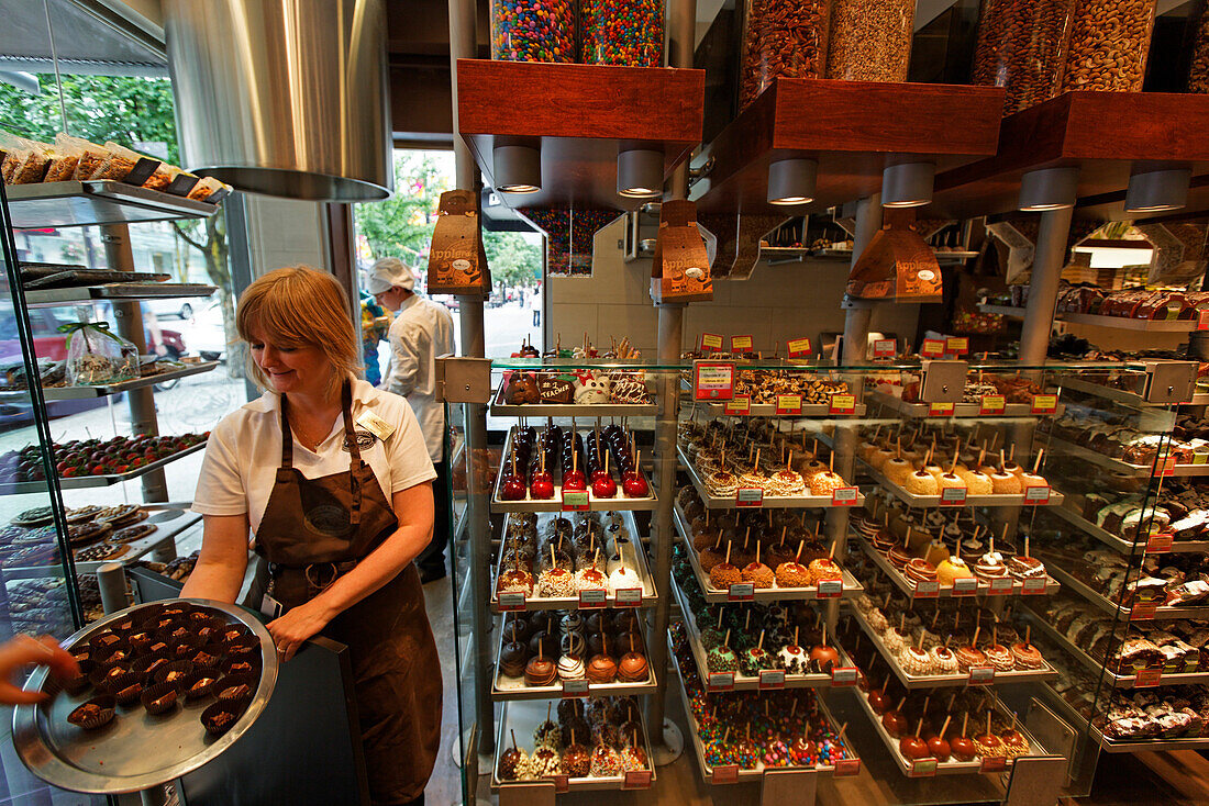 Rocky Mountain Chocolate Factory, Vancouver, Kanada, Britisch Kolumbien, Nordamerika