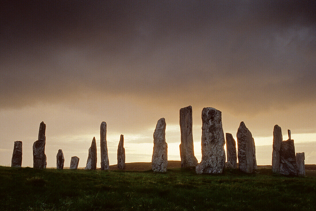 Standing Stones of Callanish, Insel Lewis, Äussere Hebriden, Schottland, Großbritannien, Europa