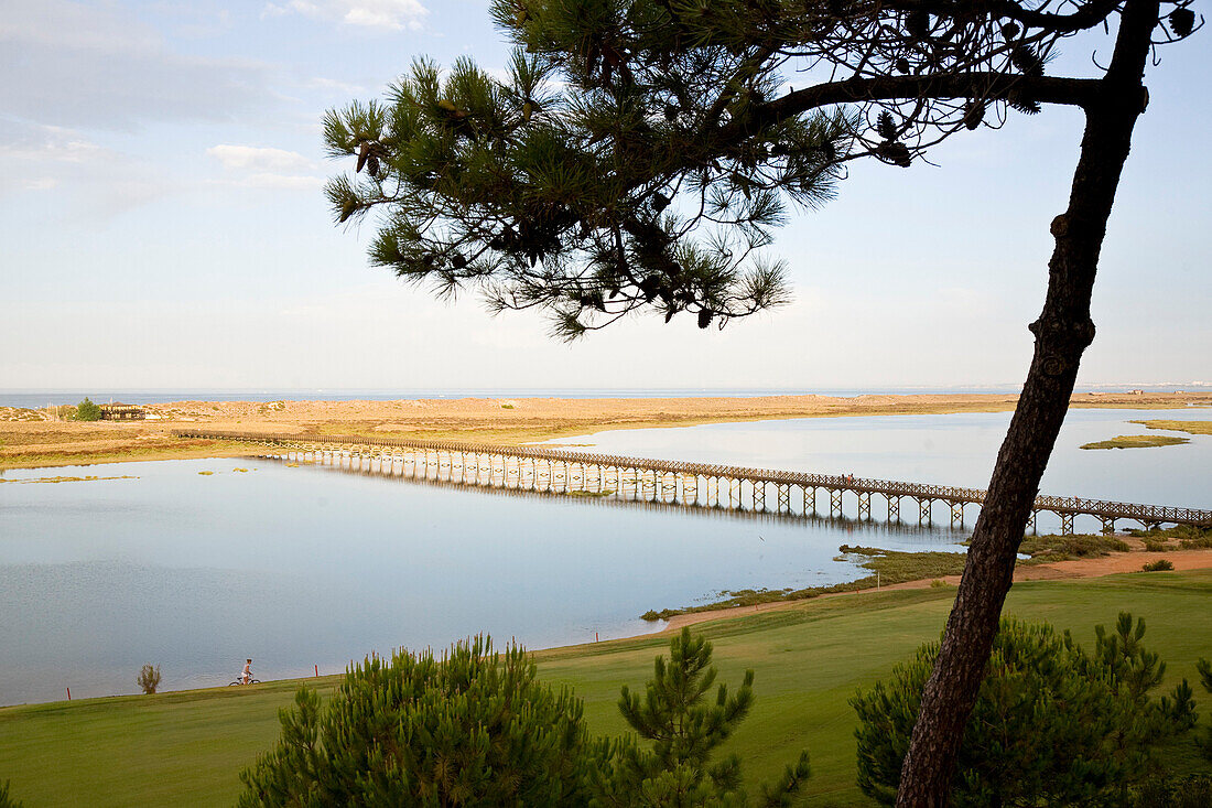 Laguna at the Ria Formosa, Quinta da Lago, Algarve, Portugal