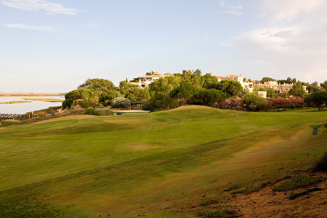 Golf course, Laguna at the Ria Formosa, Quinta da Lago, Algarve, Portugal