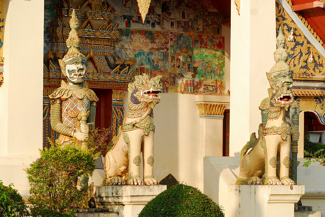 Temple in Chiang Khan, Province Loei, Thailand, Asia