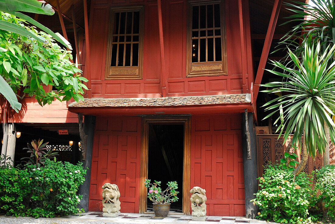 Holzhaus im altthailändischen Stil, Jim Thompson House, Museum, Bangkok, Thailand, Asien