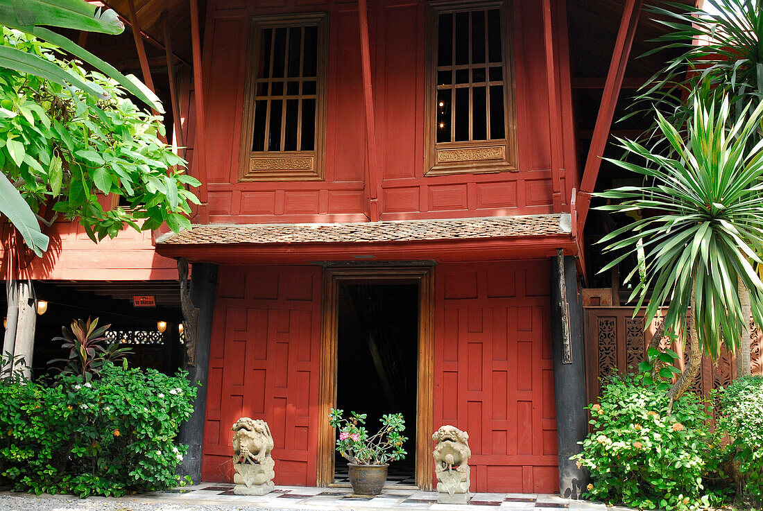 Wooden house in rural Thai style, Jim Thompson House, Museum, Bangkok, Thailand, Asia