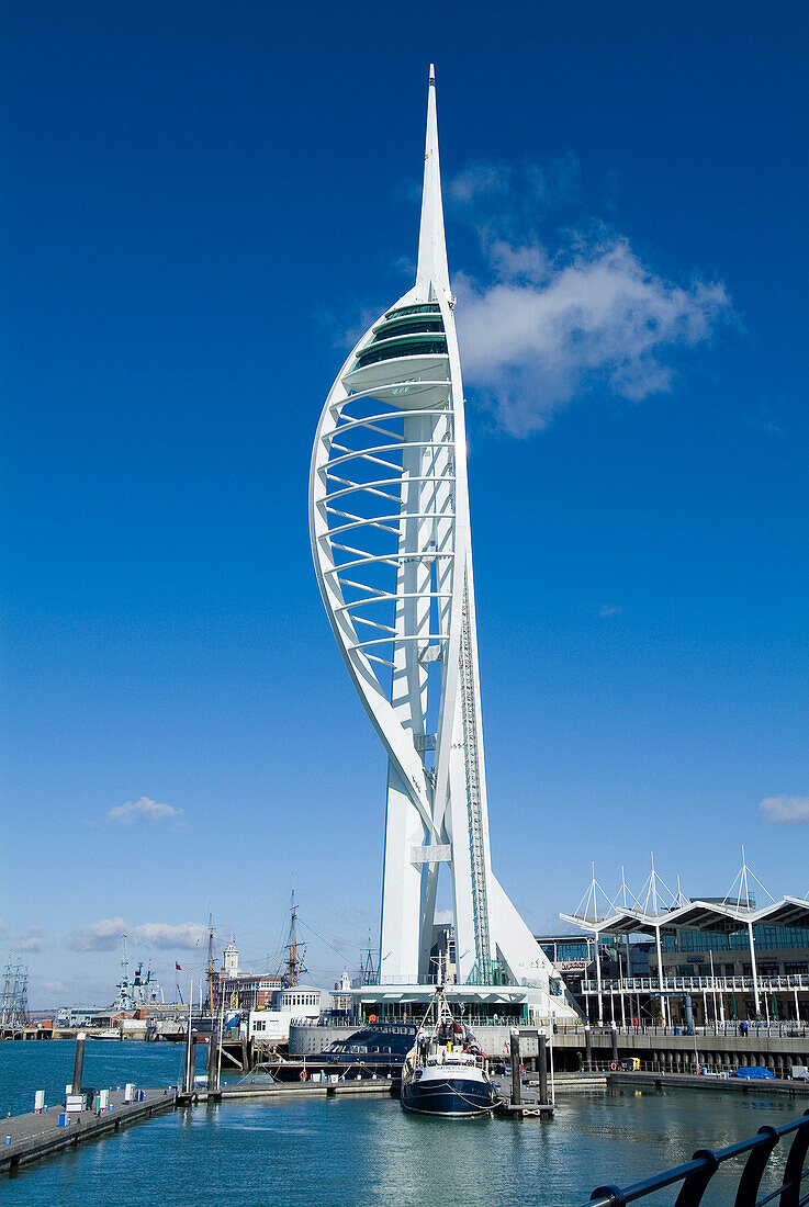 Spinnaker Tower at Gun Wharf, Portsmouth, Hampshire, UK, England