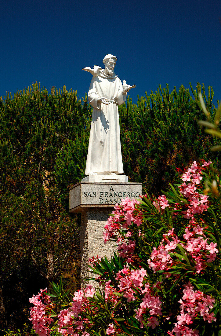 Statue of San Francesco D'Assisi, La Maddalena, Sardinia, Italy