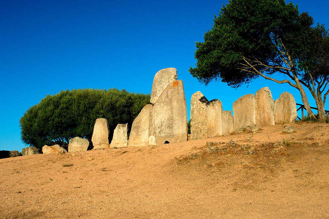 Tomba Li Lolghi, ancient burial site, Arzachena, Sardinia, Italy