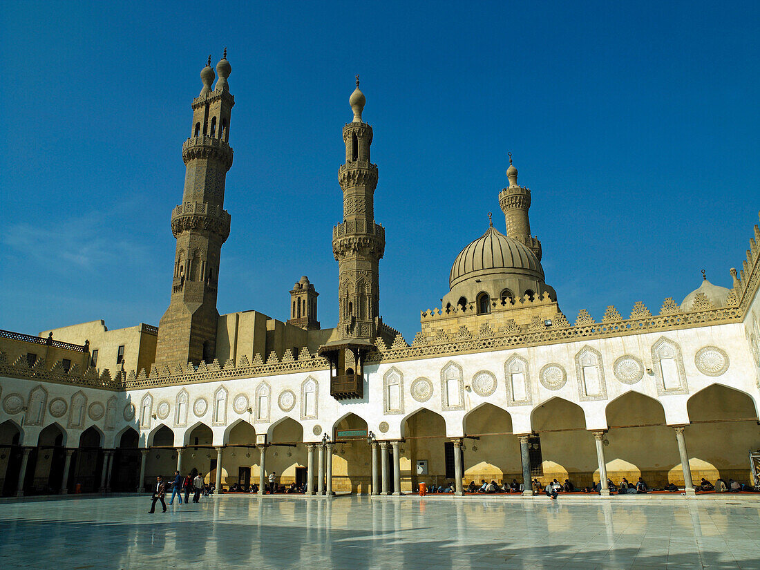 Courtyard of Al-Azhar Mosque, Cairo, Egypt